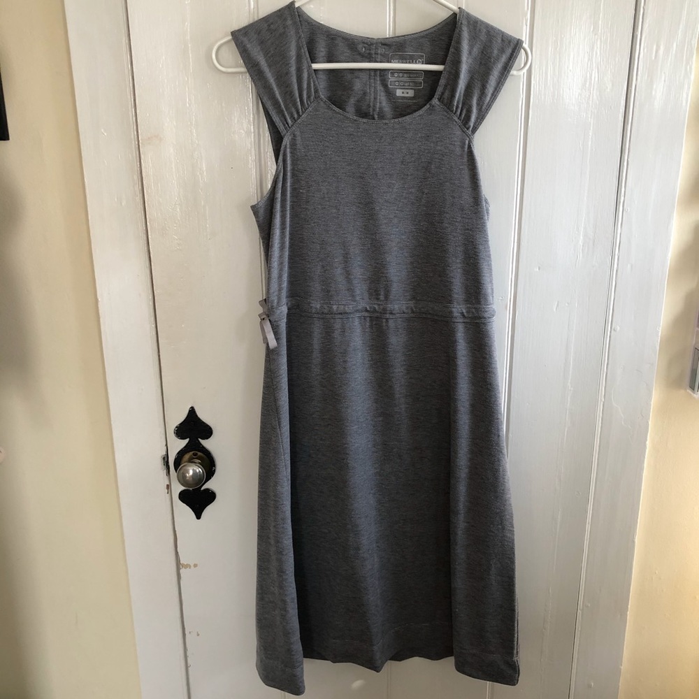 Merrell Sleeveless Open Back Tie Waist Dress Sz M
